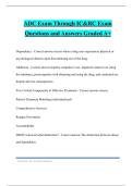 ADC Exam Through IC&RC Exam Questions and Answers Graded A&plus;