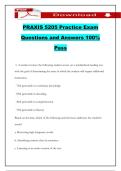 PRAXIS 5205 Practice Exam Questions and Answers 100&percnt; Pass