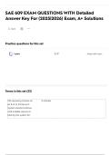 SAE 609 EXAM QUESTIONS WITH Detailed Answer Key For &lpar;2025&vert;2026&rpar; Exam&comma; A&plus; Solutions