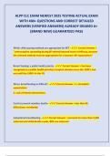 ALPP CLC Exam Newest 2025 &vert; Actual Exam with 400&plus; Questions and Correct Detailed Verified Answers &vert; Already Graded A&plus; &vert; Brand New &vert; Guaranteed Pass