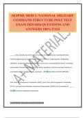 SEJPME MOD 2- NATIONAL MILITARY COMMAND STRUCTURE POST TEST EXAM 2025&sol;2026 QUESTIONS AND ANSWERS 100&percnt; PASS