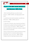 Praxis 2 PE 5857 Exam Questions and Answers 100&percnt; Pass