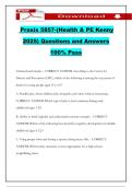 Praxis 5857-&lpar;Health & PE Kenny 2025&rpar; Questions and Answers 100&percnt; Pass