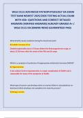 WGU D115 Advanced Pathophysiology OA Exam &vert; Test Bank Newest 2025&sol;2026 &vert; Actual Exam with 450&plus; Questions and Correct Detailed Verified Answers &vert; Already Graded A&plus; &vert; Brand New &vert; Guaranteed Pass