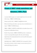 Praxis 2 5857 study questions and Answers 100&percnt; Pass