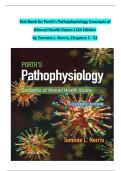 Test Bank &mdash; Porth&rsquo;s Pathophysiology&colon; Concepts of Altered Health States 11th Edition Tommie L&period; Norris &lpar;ISBN 9781975176846&rpar; 2026