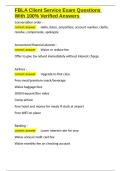FBLA Client Service Exam Questions With 100- Verified Answers.docx