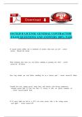 10-CSLB B LICENSE GENERAL CONTRACTOR EXAM QUESTIONS AND ANSWERS 100 PASS