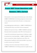 Praxis 5857 Exam Questions with Answers 100&percnt; Correct
