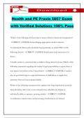 Health and PE Praxis 5857 Exam with Verified Solutions 100&percnt; Pass