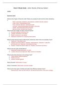 BIO 124 Exam 3 Study Guide - Joints&comma; Muscles&comma; & Nervous System&vert; Questions And Answers&vert; Solved