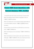 Praxis 5095 Exam Questions with Correct Answers 100&percnt; Verified