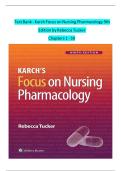 Test Bank &mdash; Karch&rsquo;s Focus on Nursing Pharmacology 9th Edition Rebecca G&period; Tucker &lpar;ISBN 9781975180409&rpar; 2026