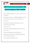 5095 Praxis Exam Questions with Correct Answers 100&percnt; Verified