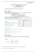 ISE 130 - Engineering Probability and Statistics&vert; Questions And Answers &vert; With Complete Solution