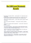 BSC 108 EXAM 3 KENNEDY RESULTS&period;