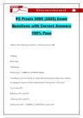 PE Praxis 5095 &lpar;2025&rpar; Exam Questions with Correct Answers 100&percnt; Pass
