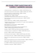 480 EXAM 2 PREP QUESTIONS WITH CORRECT ANSWERS 2025-2026