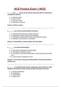 NCE Practice Exam 1 &lpar;NCE&rpar; QUESTIONS & ANSWERS &lpar;A&plus; GRADED 100&percnt; VERIFIED&rpar;&vert; 2025&sol;2026