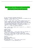 Bone Density ASRT- Module 6- Scanning Prep And Safety Exam With All Answers