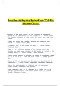 BONE DENSITY REGISTRY REVIEW EXAM WITH THE ANSWERS CORRECT