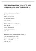 PROPHECY EKG ACTUAL EXAM PAPER 2026 QUESTIONS WITH SOLUTIONS GRADED A&plus;