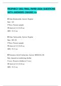 PROPHECY EKG FINAL PAPER 2026 QUESTIONS WITH ANSWERS GRADED A&plus;