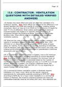 15&period;8 - CONTRACTOR - VENTILATION  QUESTIONS WITH DETAILED VERIFIED  ANSWERS