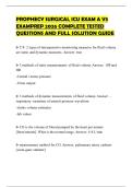 PROPHECY SURGICAL ICU EXAM A V3 EXAMPREP 2026 COMPLETE TESTED QUESTIONS AND FULL SOLUTION GUIDE