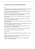 MSE 250 WILEY QUESTIONS & ANSWERS