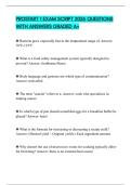 PROSTART 1 EXAM SCRIPT 2026 QUESTIONS WITH ANSWERS GRADED A&plus;