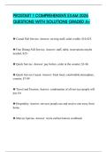 PROSTART 1 COMPREHENSIVE EXAM 2026 QUESTIONS WITH SOLUTIONS GRADED A&plus;