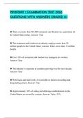 PROSTART 1 EXAMINATION TEST 2026 QUESTIONS WITH ANSWERS GRADED A&plus;