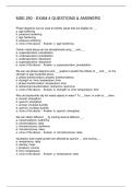 MSE 250 - EXAM 4 QUESTIONS & ANSWERS
