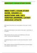 NBEO PART 2 EXAM STUDY GUIDE&period;   NBEO PART 2 EXAM STUDY  GUIDE&period; GRADED A&plus;&period;  QUESTIONS AND 100&percnt;  VERIFIED ANSWERS&period; LATEST  2025&sol;2026 UPDATE 