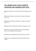 PSA AIRLINES EXAM 3 2026 COMPLETE QUESTIONS AND ANSWERS STUDY PACK