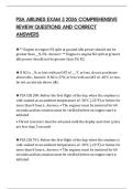 PSA AIRLINES EXAM 3 2026 COMPREHENSIVE REVIEW QUESTIONS AND CORRECT ANSWERS