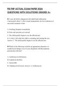 PSI FNP ACTUAL EXAM PAPER 2026 QUESTIONS WITH SOLUTIONS GRADED A&plus;