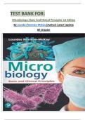 TEST BANK FOR&colon; Microbiology&colon; Basic And Clinical Principles 1st Edition By Lourdes Norman-Mckay &lpar;Author&rpar; Latest Update  All Chapter