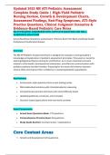 Updated 2025 RN ATI Pediatric Assessment Complete Study Guide &vert; High-Yield Pediatric Nursing Review&comma; Growth & Development Charts&comma; Assessment Findings&comma; Red-Flag Symptoms&comma; ATI-Style Practice Questions&comma; Clinical Judgment Scenarios & Evidence-Based Pediatric 