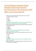 CO Gas Piping Contractor Exam   Questions And Correct Answers    &lpar;Verified Answers&rpar; Plus Rationales 2026   Q&A&vert; Instant Download Pdf  