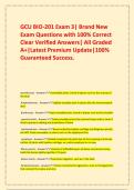 GCU BIO-201 Exam 3&vert; Brand New Exam Questions with 100&percnt; Correct Clear Verified Answers&vert; All Graded A&plus;&vert;Latest Premium Update&vert;100&percnt; Guaranteed Success&period;
