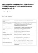 IHOP Exam 1 &vert; Complete Exam Questions and CORRECT Answers&vert; &lpar;2025 update&rpar; Assured success&vert; grade A&plus;