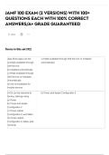JAMF 100 EXAM &lpar;2 VERSIONS&rpar; WITH 100&plus; QUESTIONS EACH WITH 100&percnt; CORRECT ANSWERS&sol;A&plus; GRADE GUARANTEED