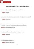 Barber State Board &ndash; Milady Practice Tests &vert; Complete Exam-Style Questions & Verified Answers