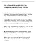 PSPO EXAM STUDY GUIDE 2026 FULL QUESTIONS AND SOLUTIONS VERIFIED