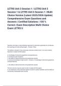 LETRS Unit 3 Session 1 &sol; LETRS Unit 5 Session 1 & LETRS Unit 6 Session 1 &vert; Multi Choice Version &lpar;Latest 2025&sol;2026 Update&rpar; Comprehensive Exam Questions and Answers &vert; Certified Solutions &vert; 100 &percnt; Correct&period; Exam Description Multi Choice Exam LETRS U