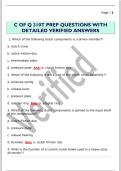 C OF Q 310T PREP QUESTIONS WITH  DETAILED VERIFIED ANSWERS 