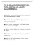 PSY 101 SDSU LAUMAKIS EXAM SCRIPT 2026 TESTED QUESTIONS AND ANSWERS GUARANTEED TO PASS