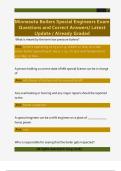 Minnesota Boilers Special Engineers Exam  Questions and Correct Answers&sol; Latest  Update &sol; Already Graded